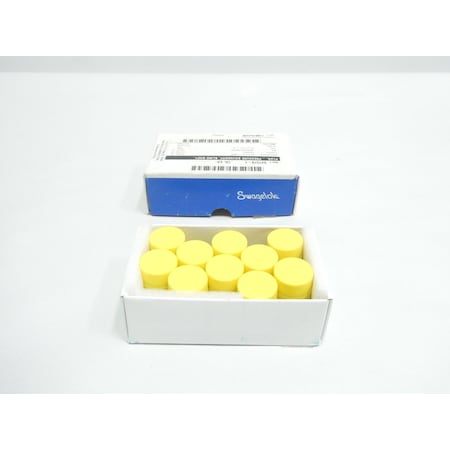 Swagelok O-RING FACE SEAL FITTING 1/2IN STAINLESS NPT PIPE PLUG, 10PK SS-8-VCO-1-BL